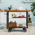 Industrial Rolling Coffee Bar Cart