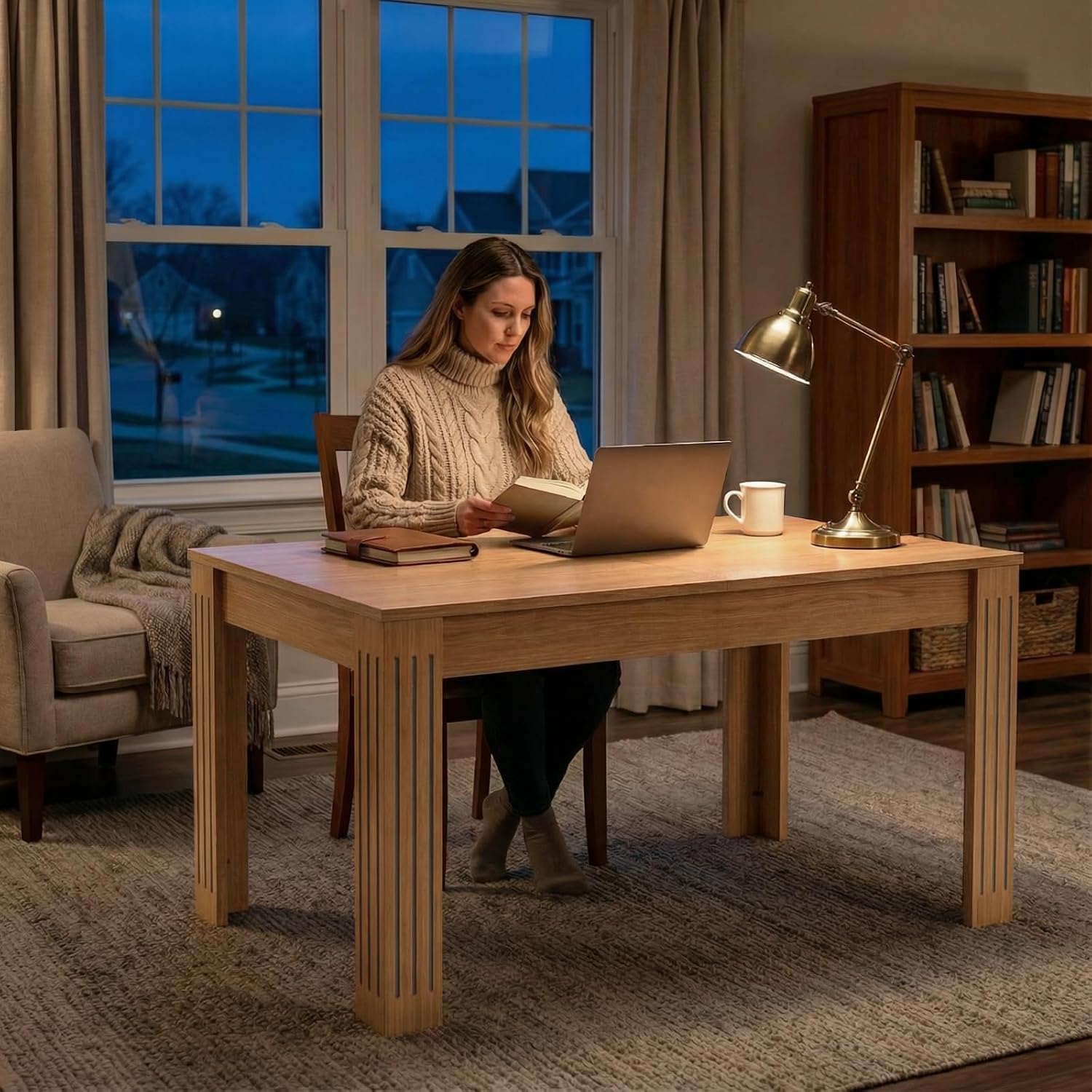 Extendable Rectangular Dining Table