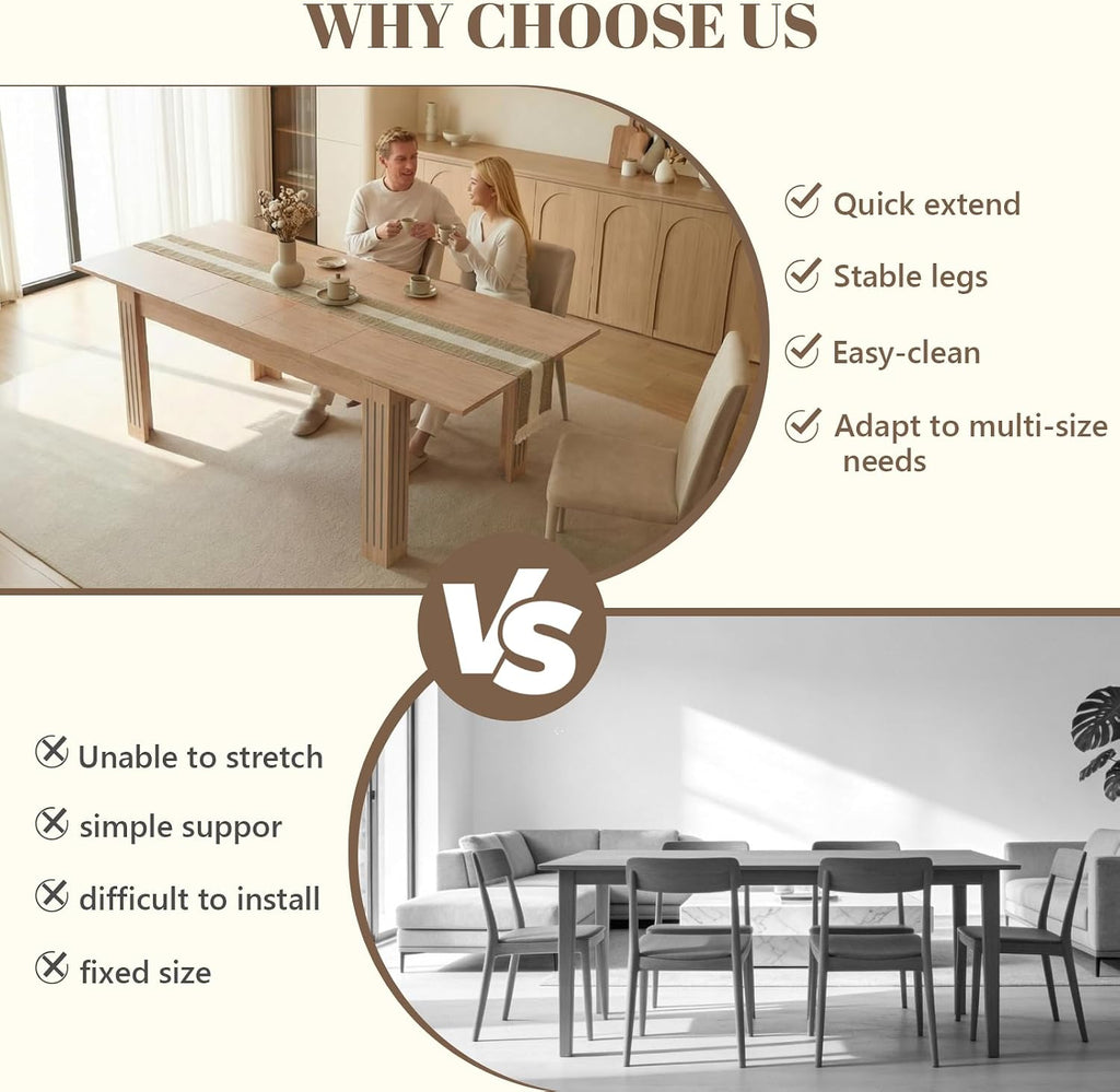 Extendable Rectangular Dining Table