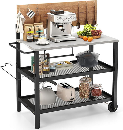 4-Tier Rolling Outdoor Patio Cart