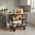 Farmhouse 3-Tier Rolling Utility Cart