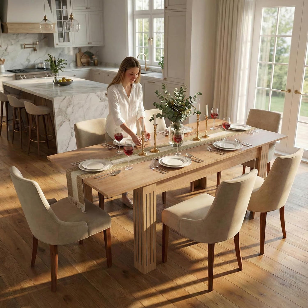 Extendable Rectangular Dining Table