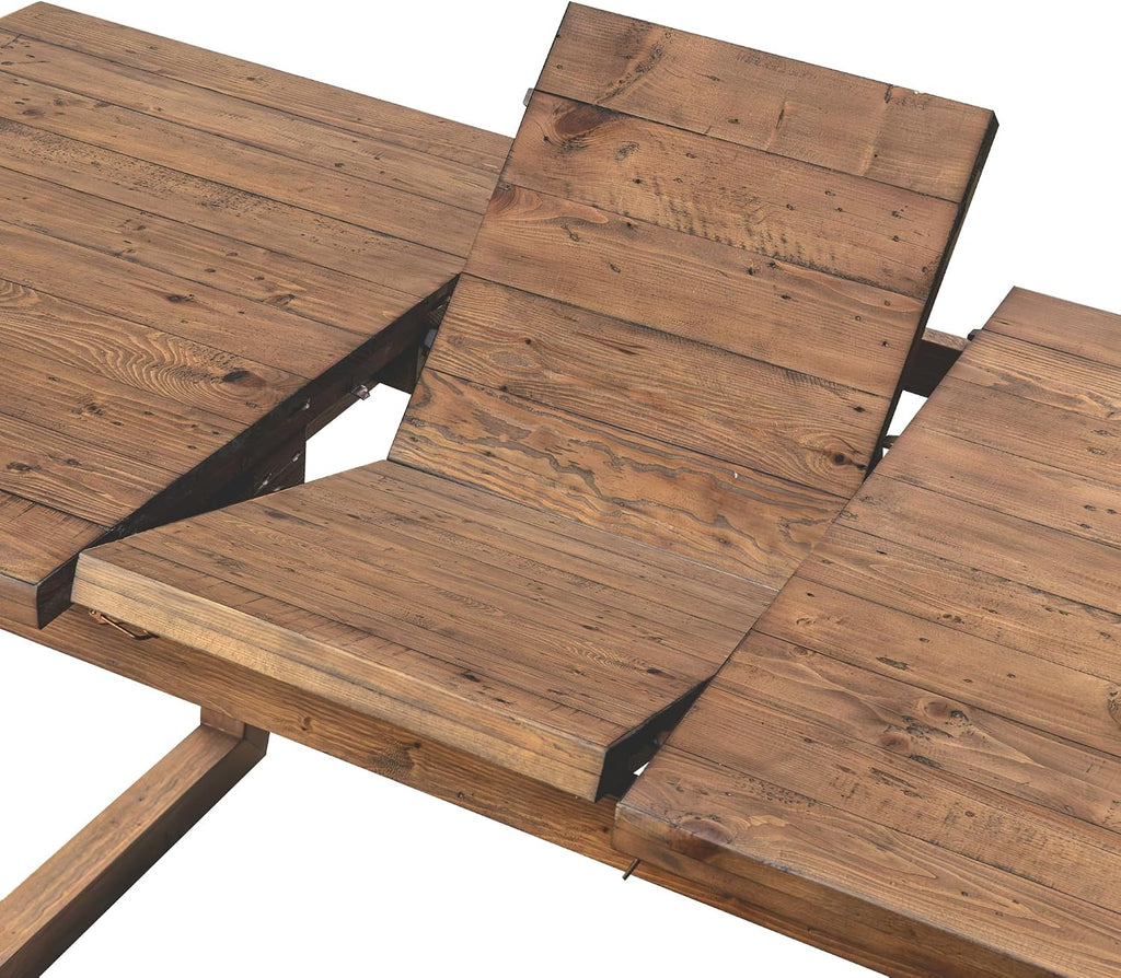 Walnut Pine Extendable Dining Table