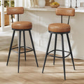 Caramel Brown Swivel Bar Stools S