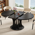 Black Wooden Extendable Dining Table