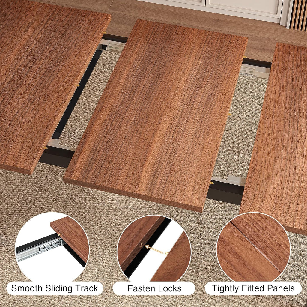 Walnut Farmhouse Extendable Table